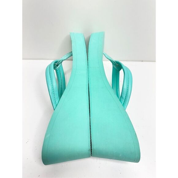 Calvin Klein Sandals Womens Size 11 Green Open Toe Slip On Platform - Picture 7 of 10